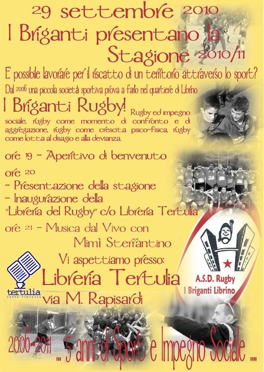 29 settembre 2010: I Briganti presentano la Stagione Sportiva 2010/11
